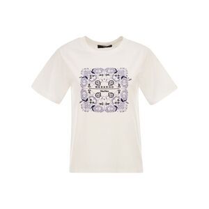Weekend Maxmara Women Wkdwest - Cotton T-Shirt With Print And Embroidery